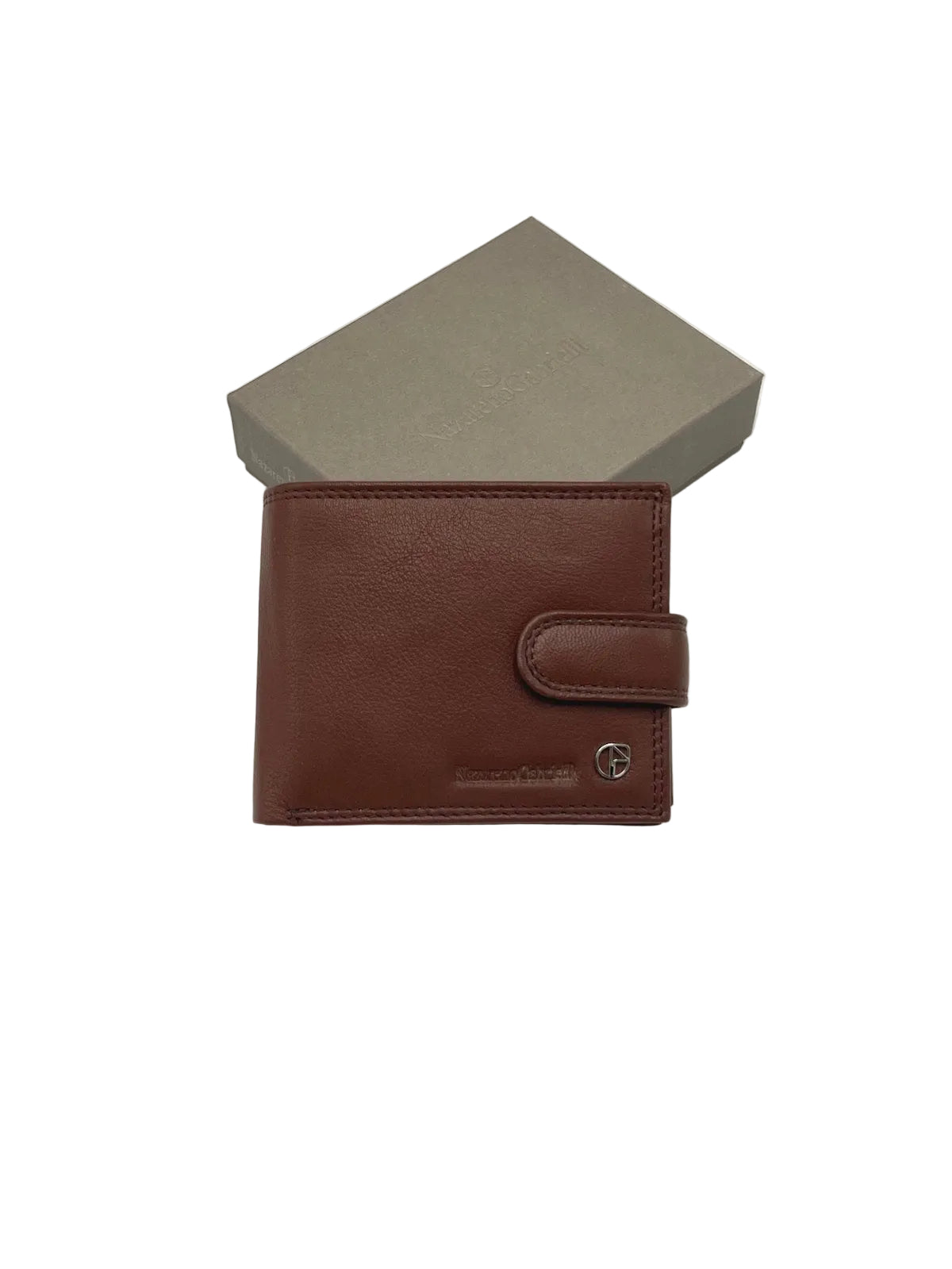Genuine Leather Men's Wallet, Classic Bifold Wallet with ID Window, Snap Button Closure, Art. PDK391-108