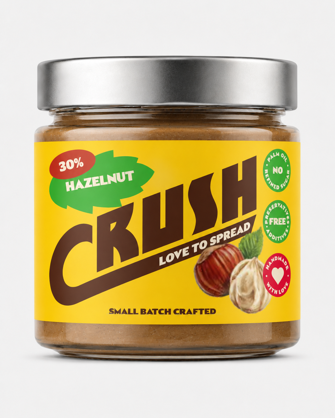 Pâte à tartiner aux noisettes à 30 % – Sans huile de palme – 200 g