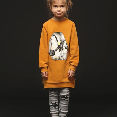 Organic Jumper Dress - Cuddled Penguins