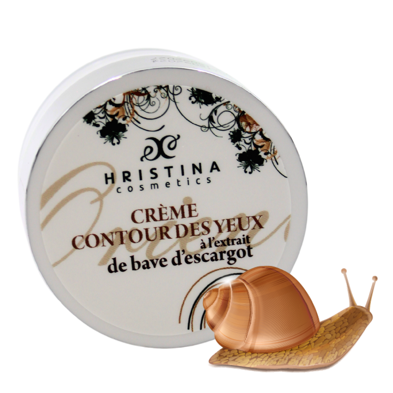 Crème contour des yeux à la bave d'escargot 100% naturel