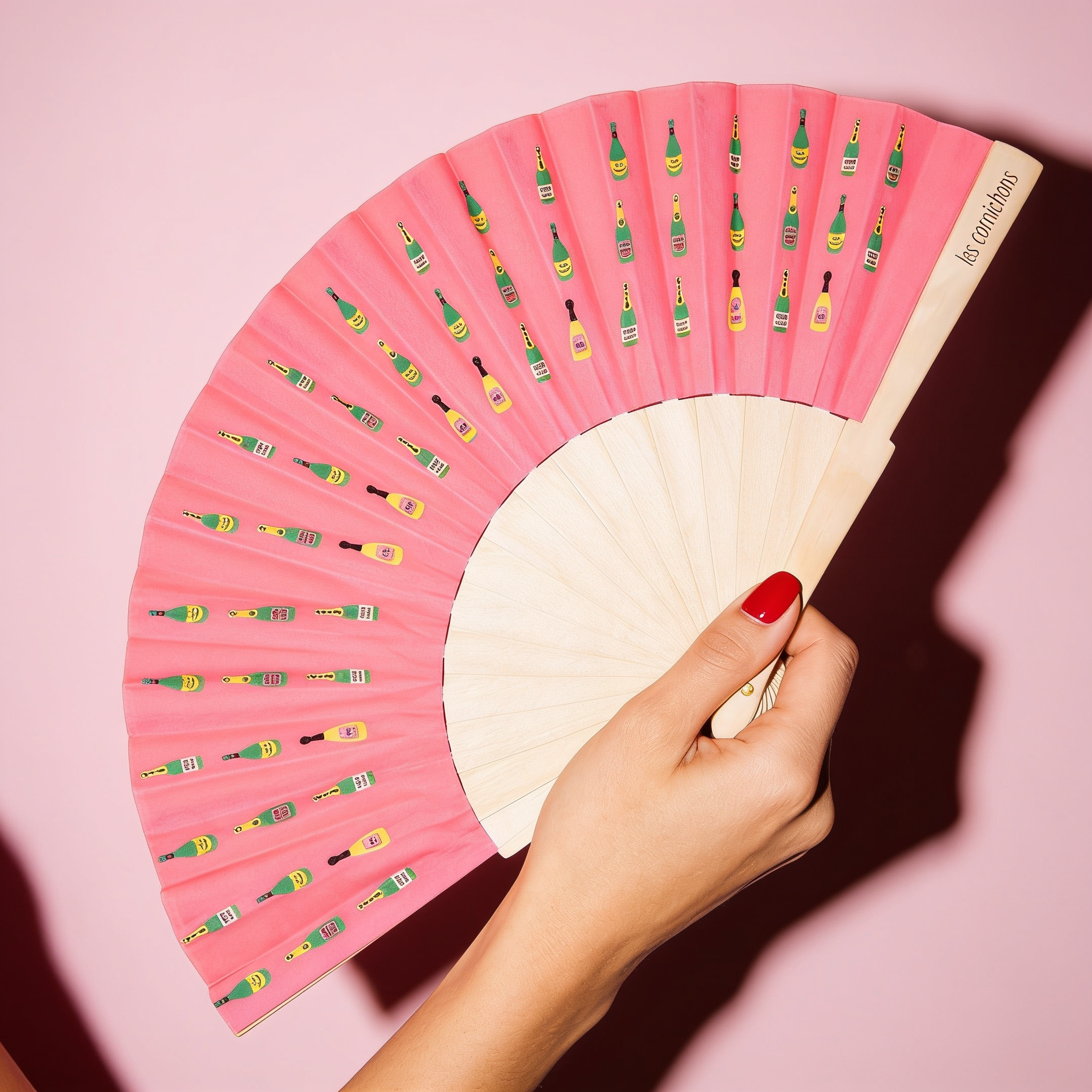 Pink fan of Champagne bottles! to stay fresh and sparkling!