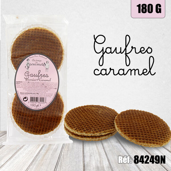ATDG CARAMEL-FILLED WAFFLES 180G