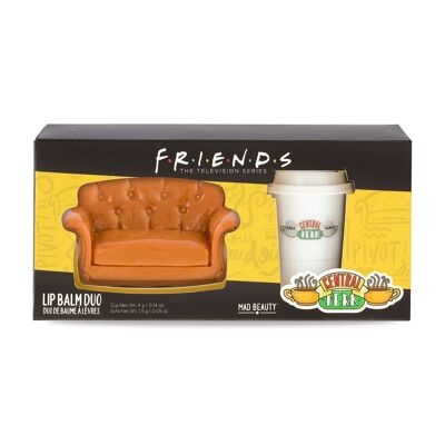 Mad Beauty Warner Friends Dúo de bálsamo labial sofá y taza-12ud