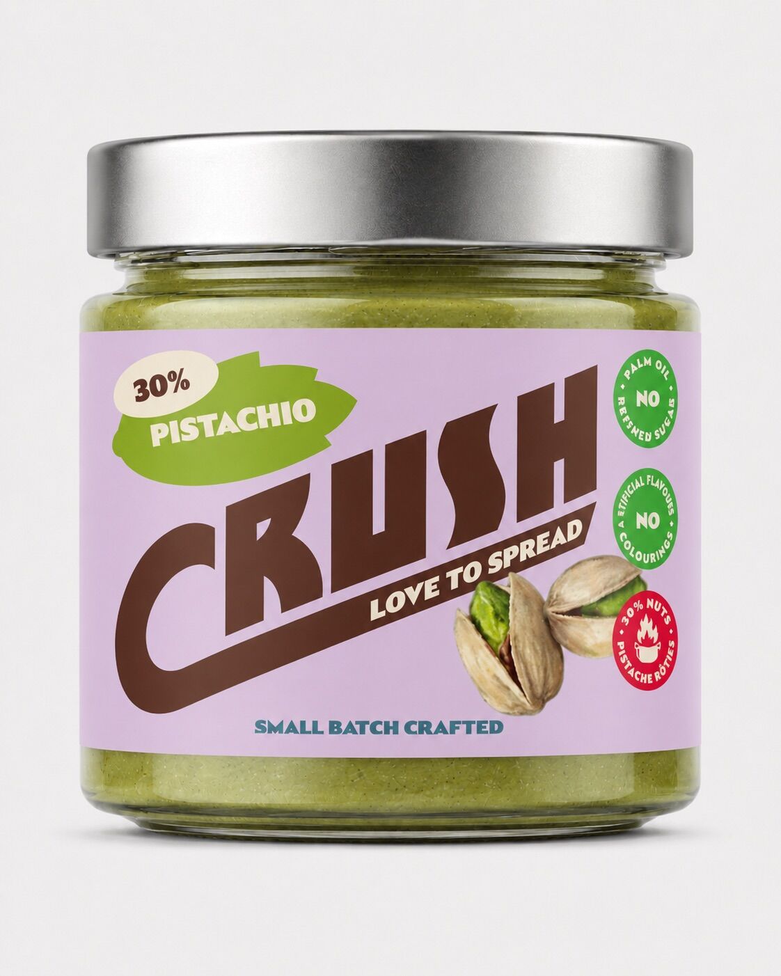 Pâte à tartiner à la pistache 30 % – Sans huile de palme – 200 g
