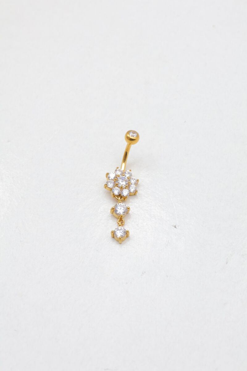 Stainless steel navel piercing