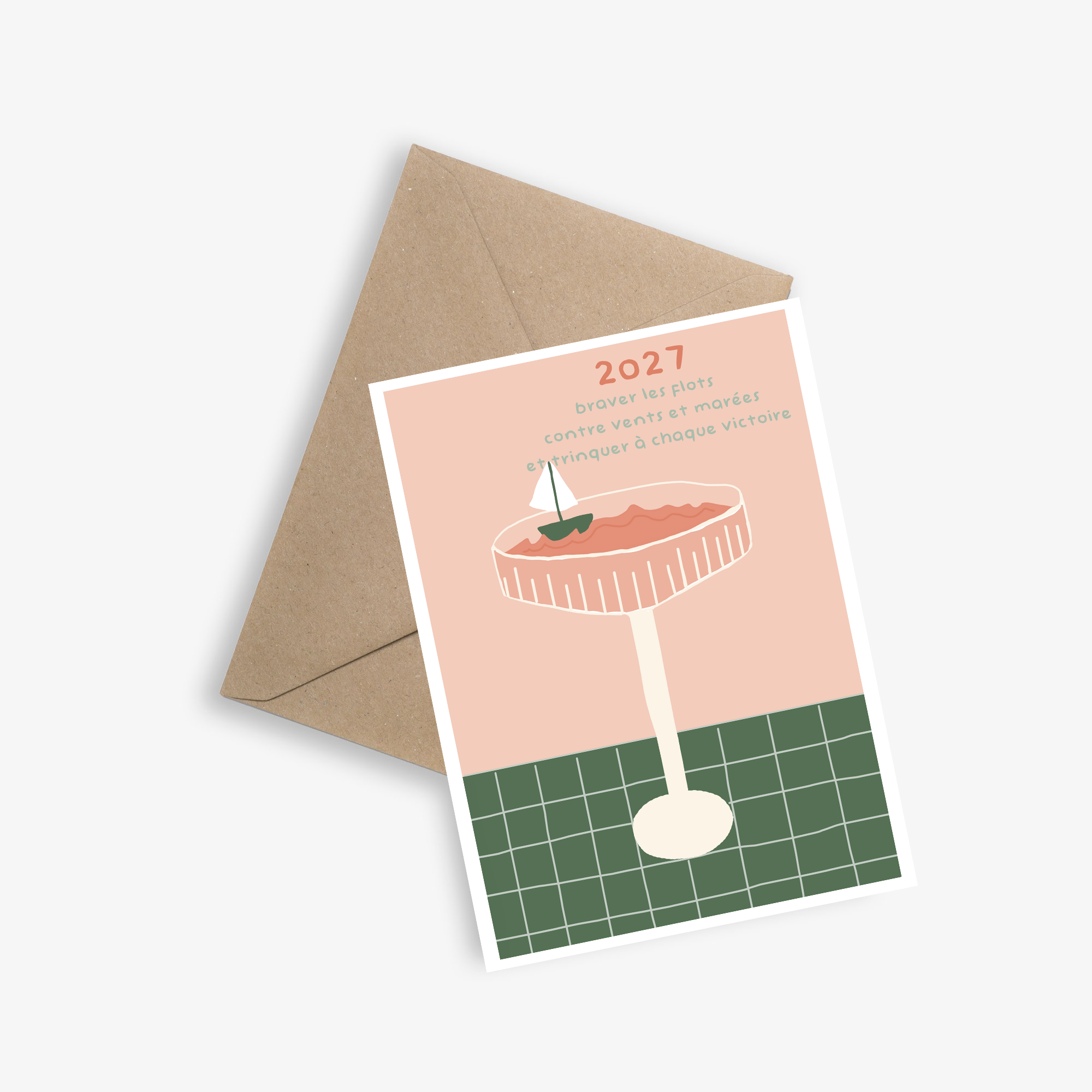 Simple greeting card - 2027