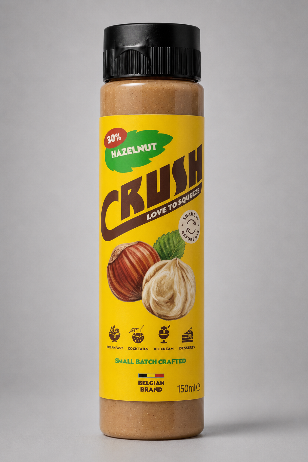 Nappage à la noisette 30 % - Garniture dessert – Sans huile de palme – 150 ml
