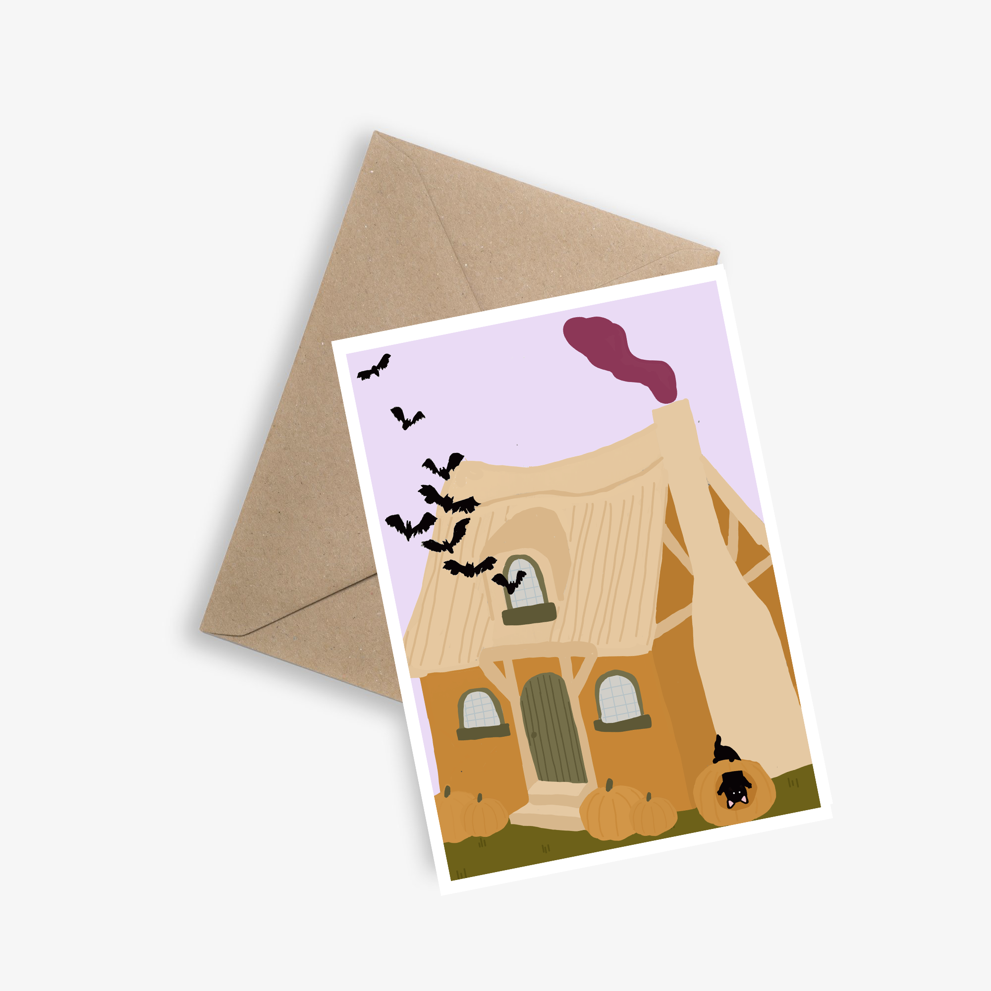 Halloween Card - The Enchanted Cottage