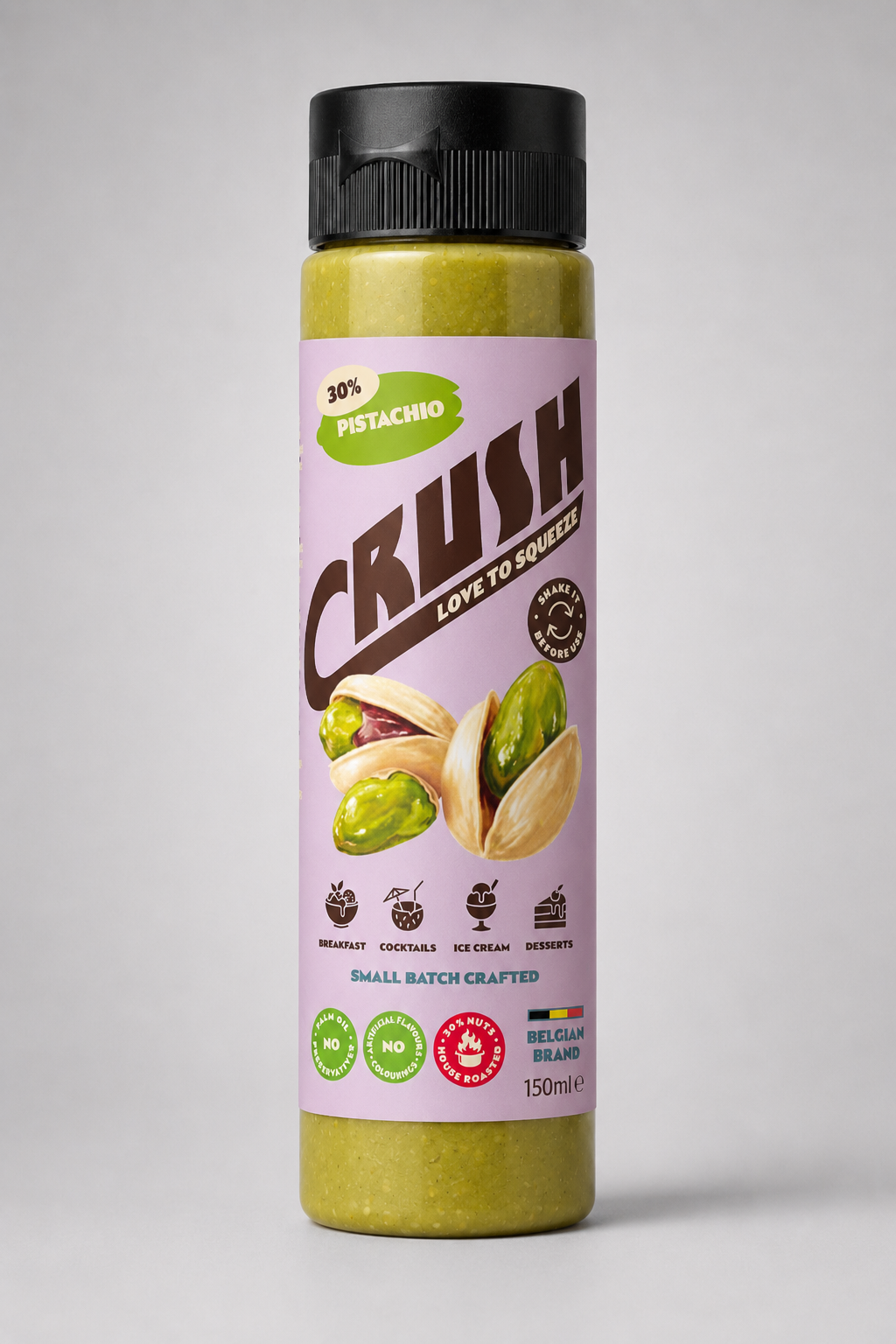 Nappage dessert à la pistache 30 % – Sans huile de palme – 150 ml
