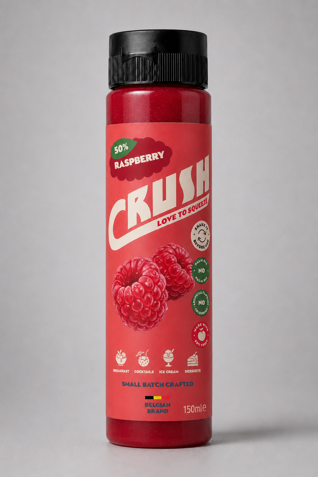 Nappage dessert à la framboise - 50% de fruits - 150 ml
