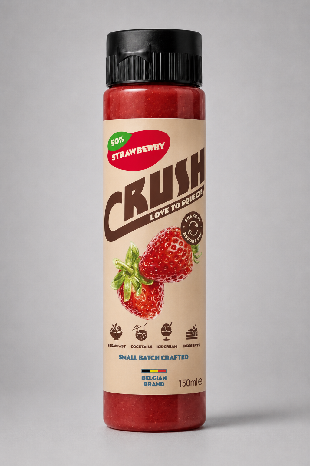 Nappage dessert à la fraise - 50% de fruits - 150 ml
