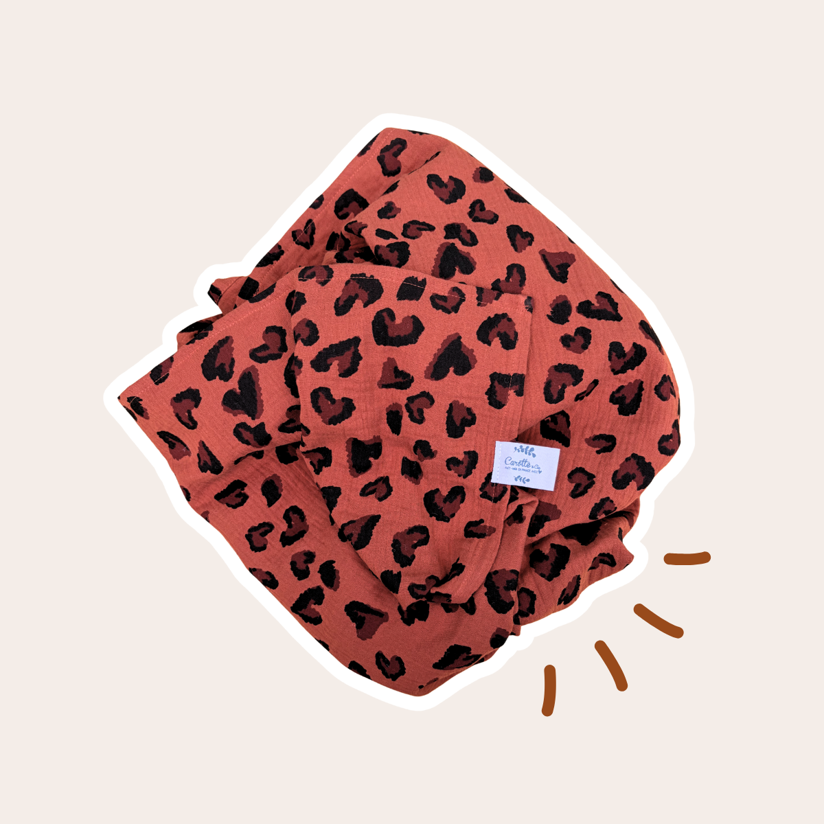 Maxi swaddle with animal print