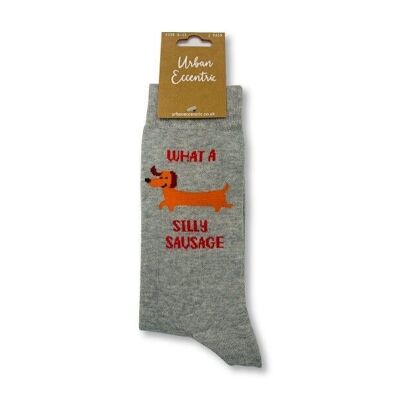 Unisex What a Silly Sausage Socken
