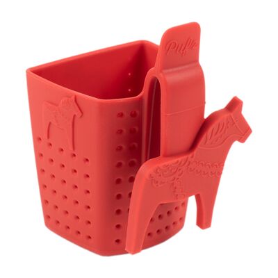 Colador de té Dala Horse, rojo