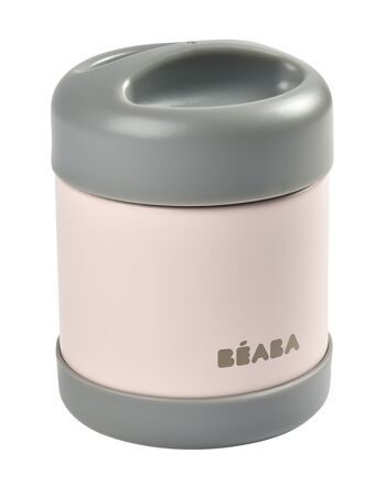 BEABA, Thermo-Portion - Portion inox isotherme 300 ml (dark mist/light pink) 1