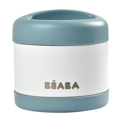 BEABA, Thermo-Portion - Isolierte Edelstahlportion 500 ml (baltischblau/weiß)