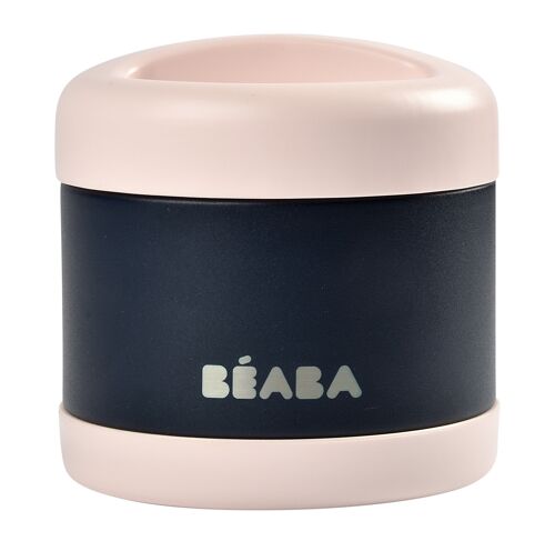 BEABA, Thermo-Portion - Portion inox isotherme 500 ml (light pink/night blue)