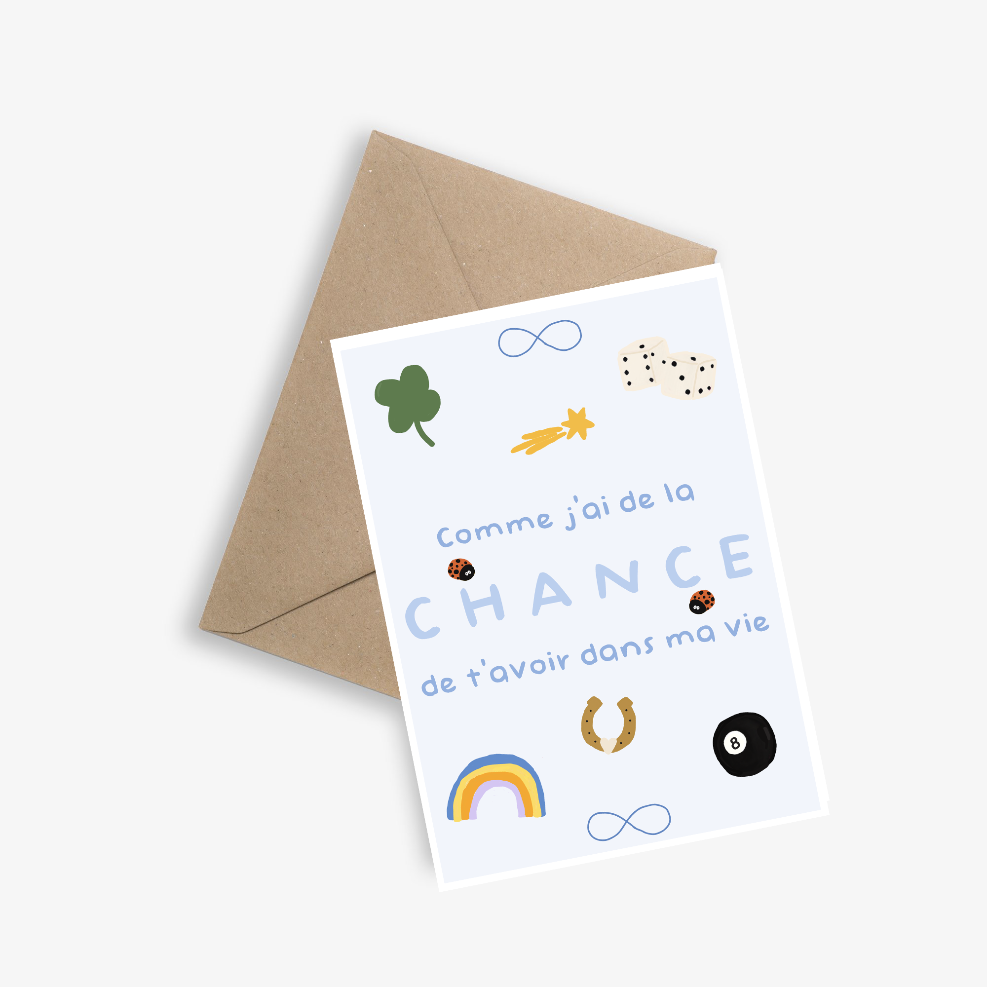 Simple card message - How lucky I am to have you in my life