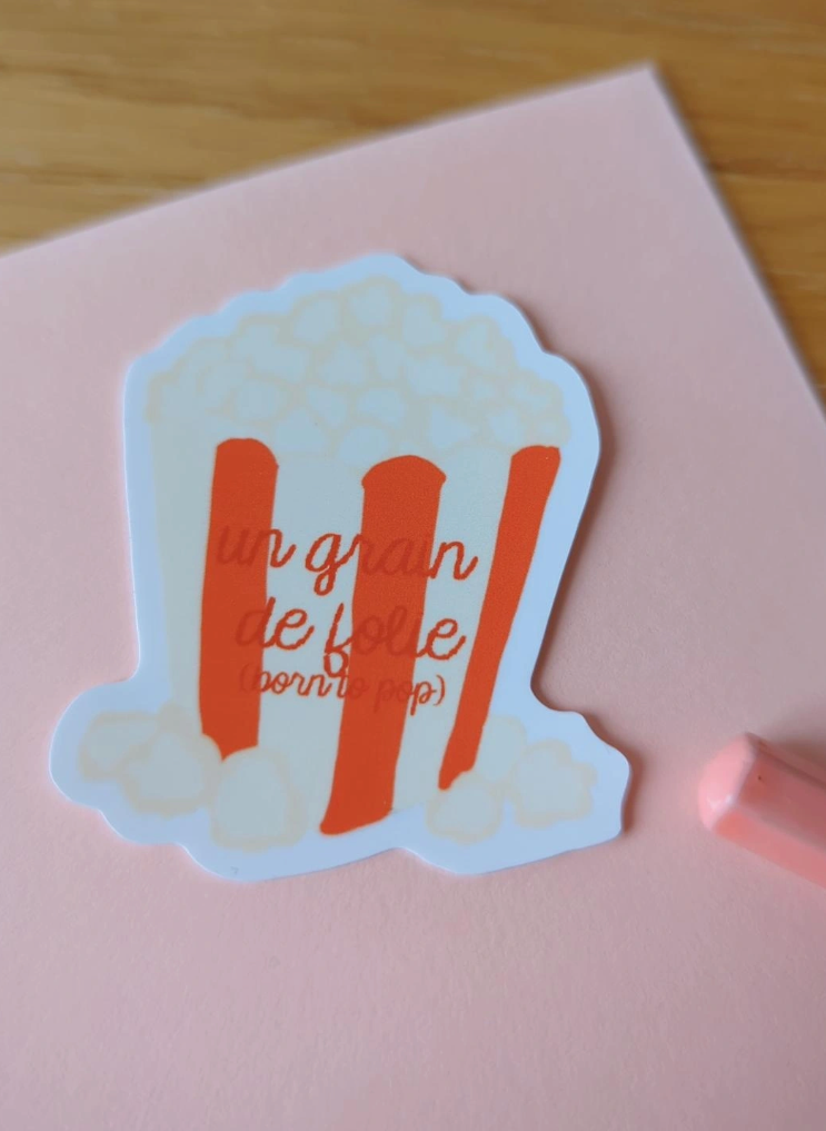 PopCorn Stickers A GRAIN OF MADNESS