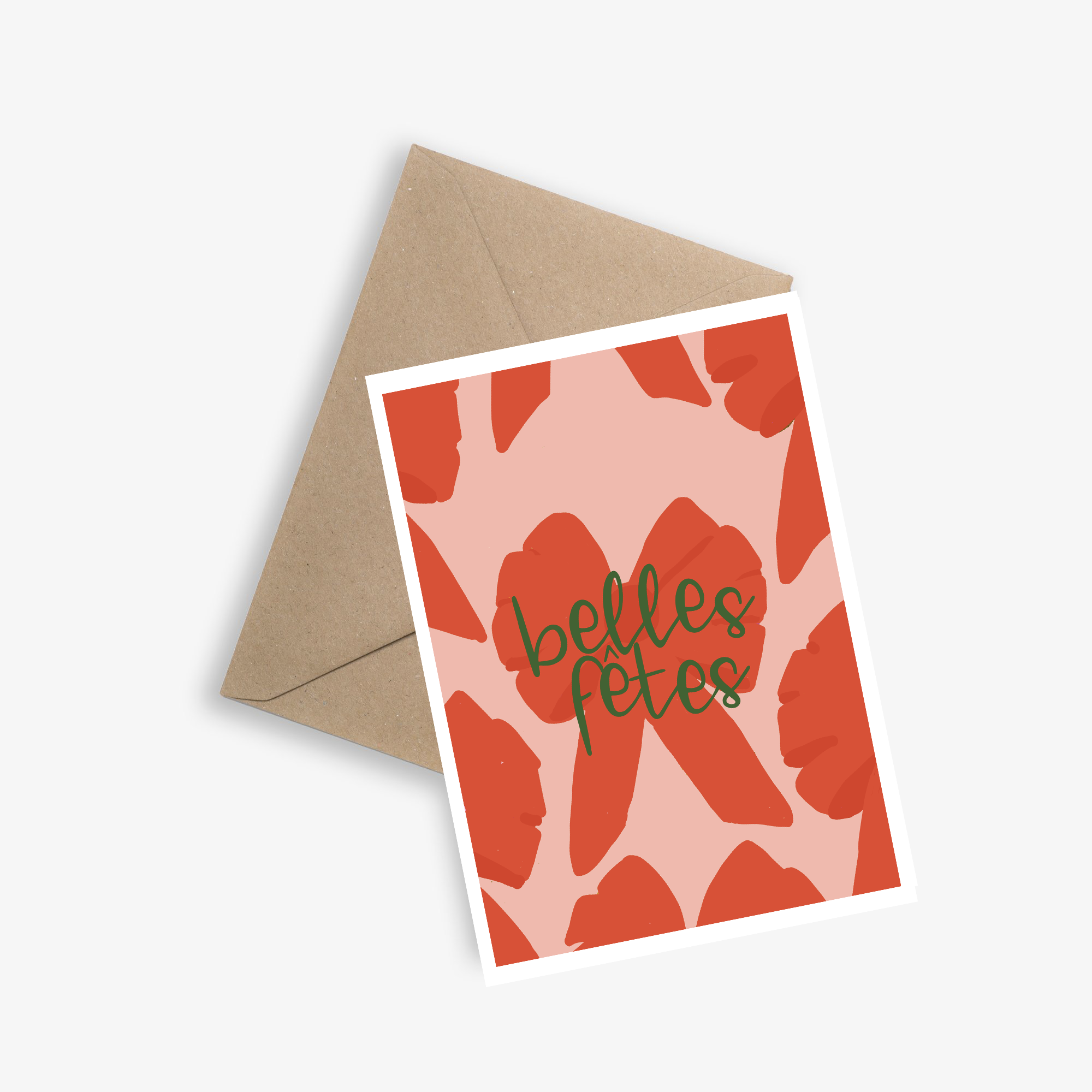 Simple Card and Poster - Beautiful Christmas Holidays (bows)