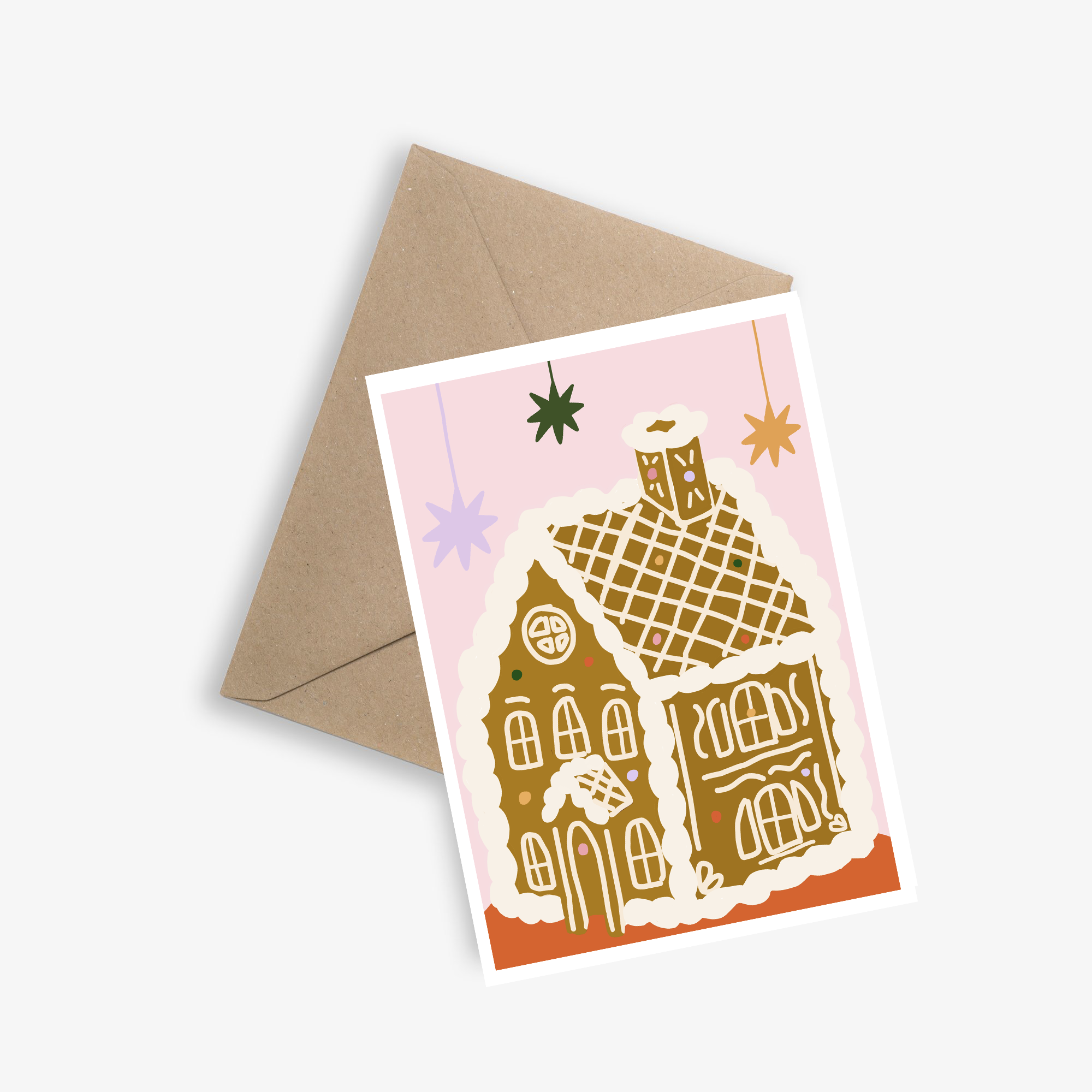 Simple Card and Poster - The Gingerbread House - Christmas