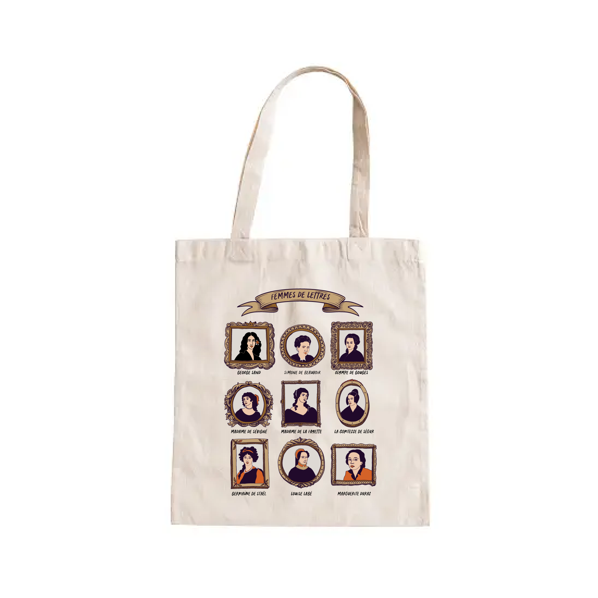 TOTE BAG WOMEN OF LETTERS: FAMOUS WOMEN WRITERS