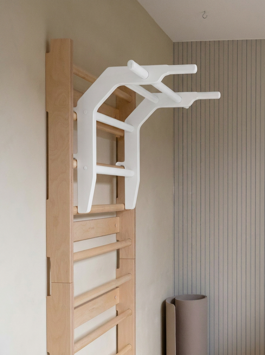 OKSA pull-up bar & dip station | white