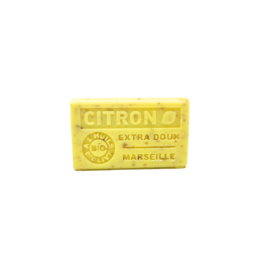 Marseille soap with crushed lemon - 125g