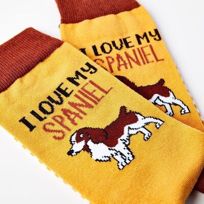 Unisex I Love My Spaniel Socks