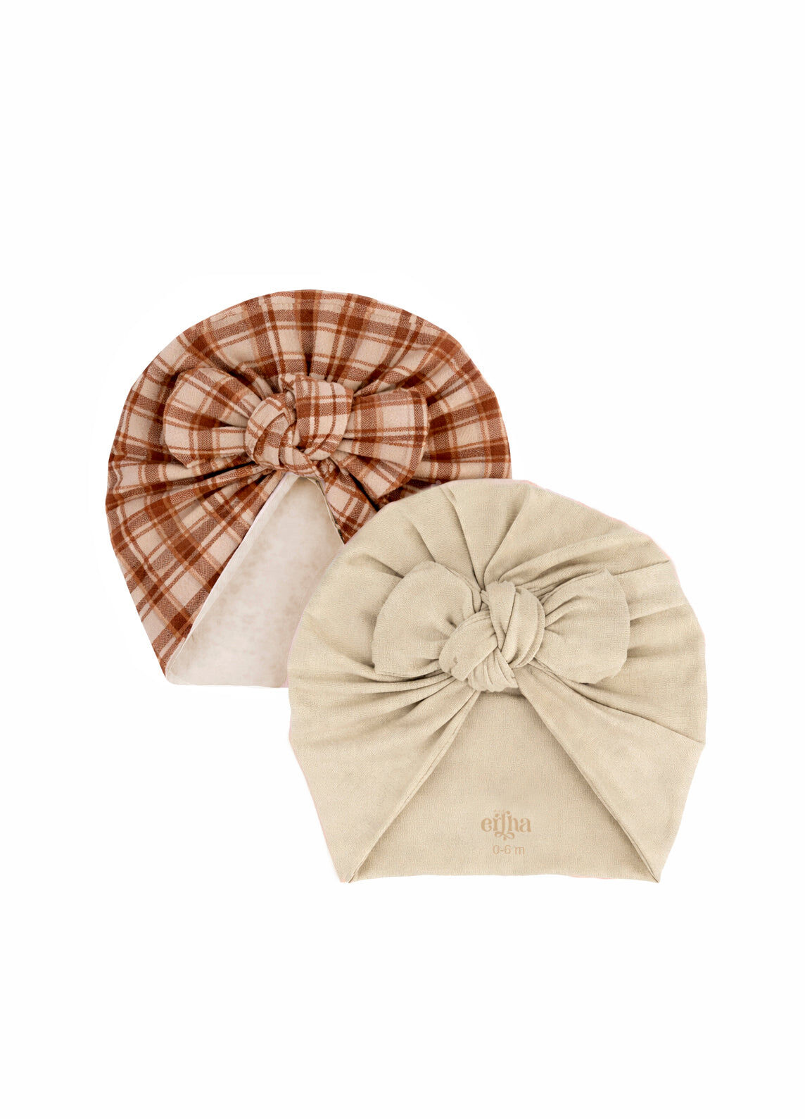 New Twiny Turban Pack - Honey Plaid