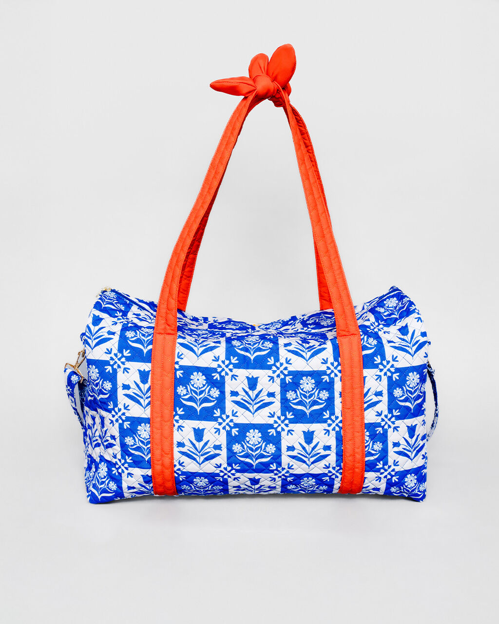 Duffle Bag - Blue Scandinavian Floral