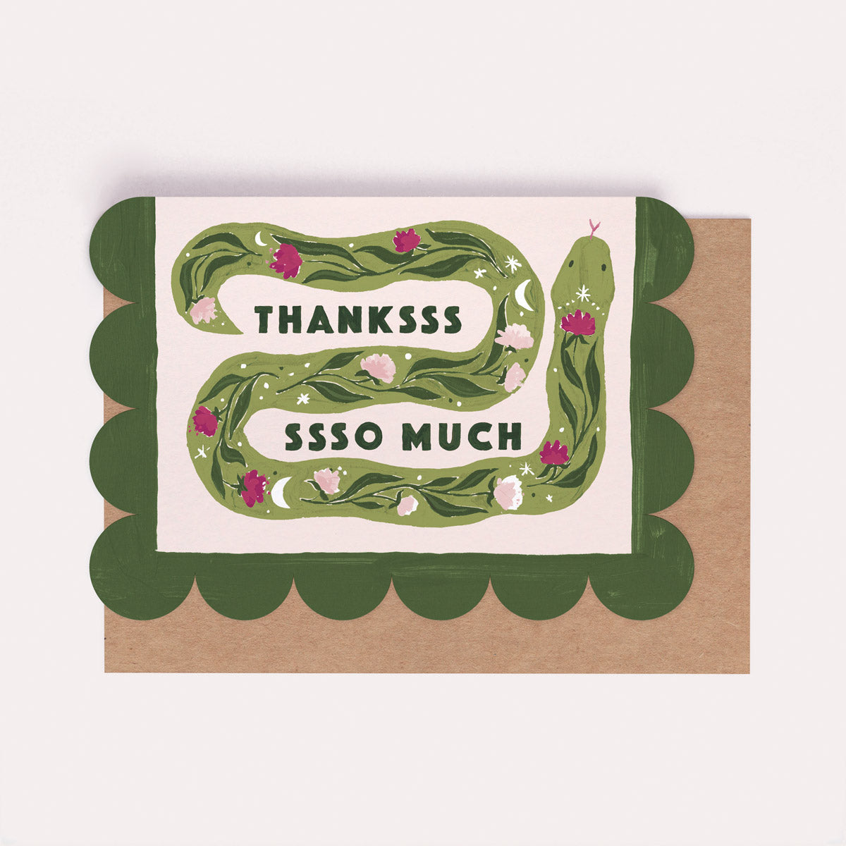 Thanksss Snake Card | Funny Thank You Cards