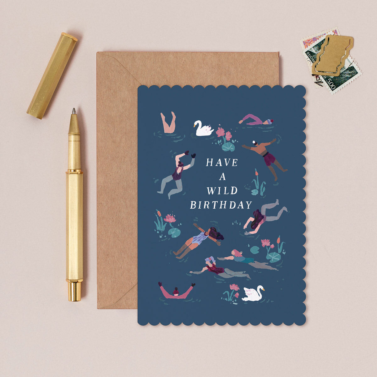Wild Swimming Birthday Card | Outdoor Birthday Cards