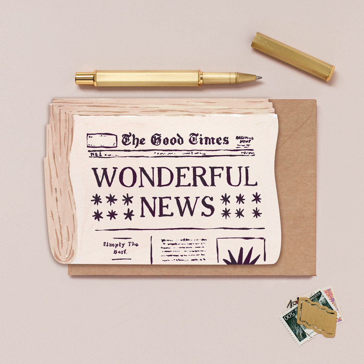 Newspaper Congratulations Card | Celebration Cards