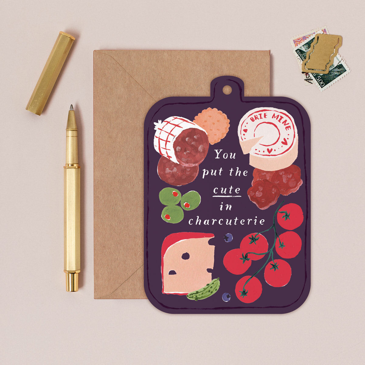 Cute in Charcuterie Board Card | Foodie Anniversary Cards