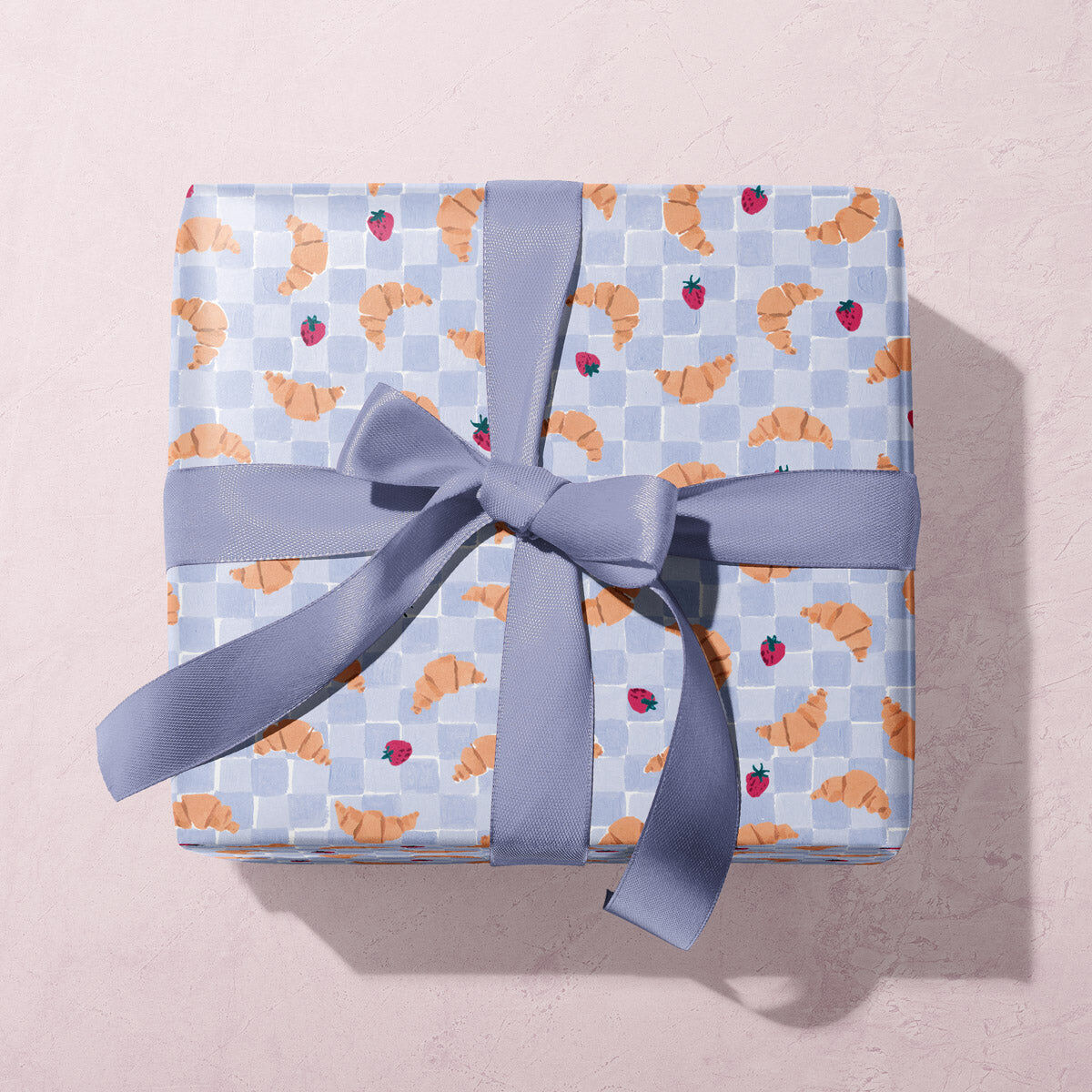 Croissant Cafe Gift Wrap | Croissants Wrapping Paper Sheets