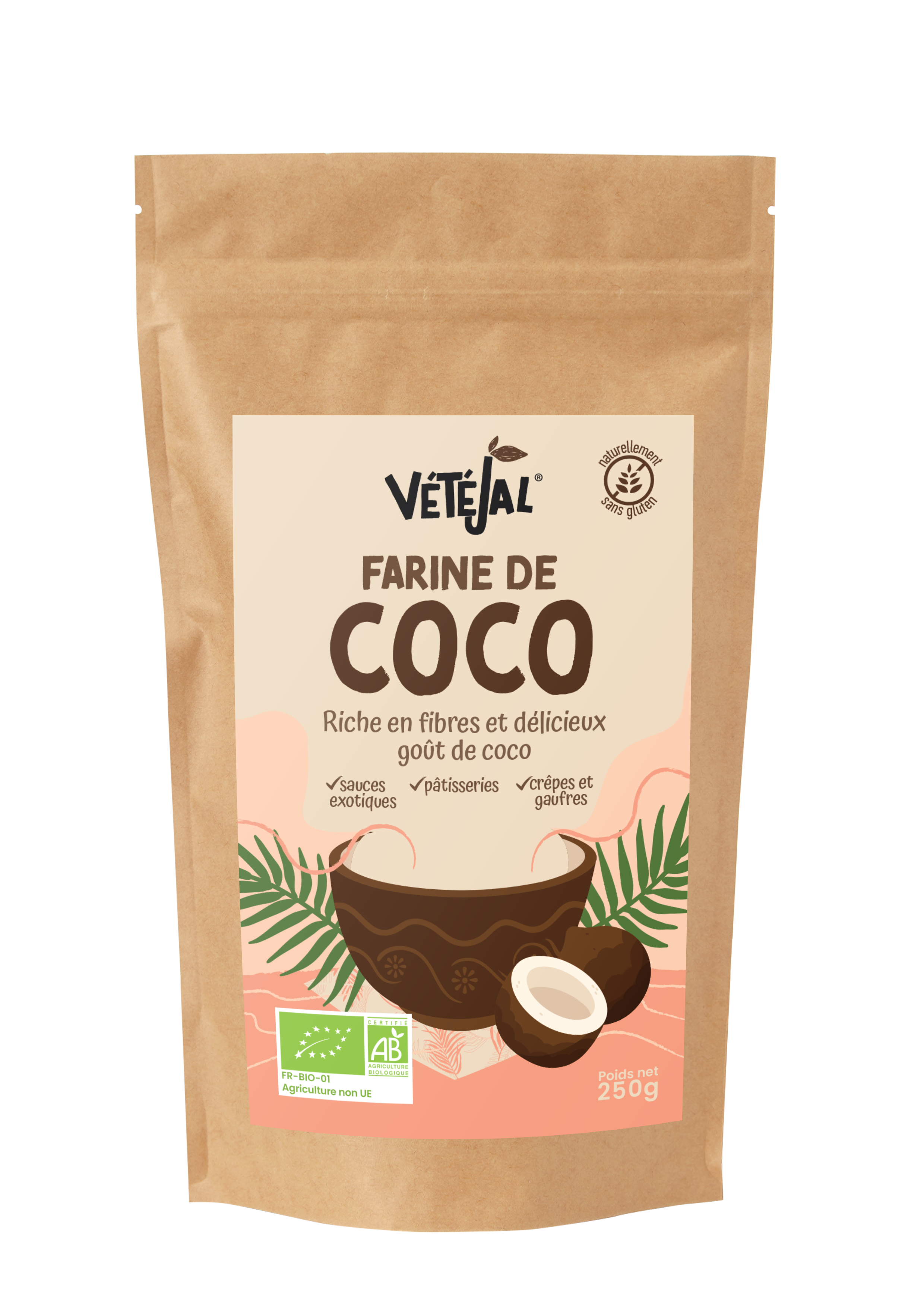 Organic coconut flour - 250g