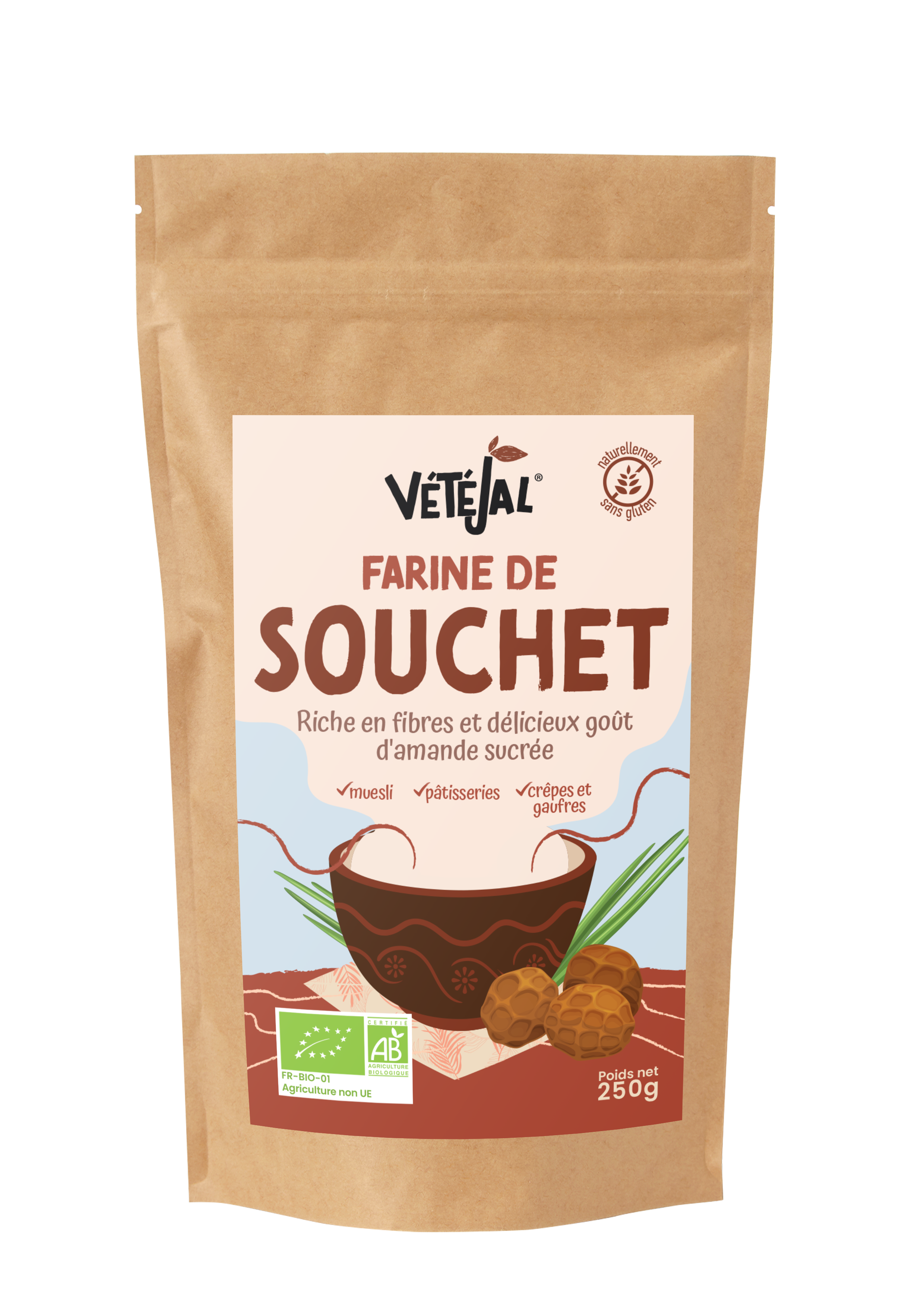 Organic tiger nut flour - 250g