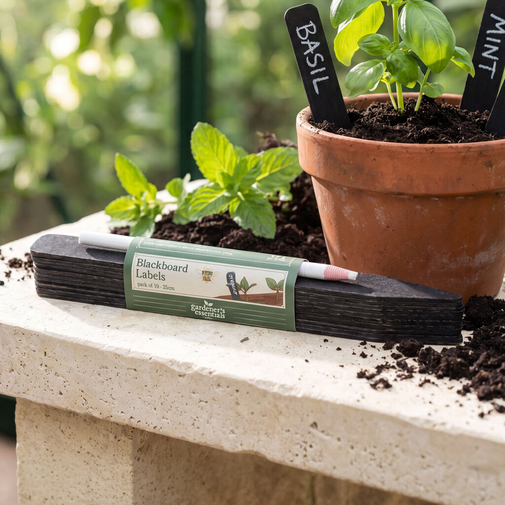 Gardener's Essentials - 10 X 25cm Blackboard Labels & Pen