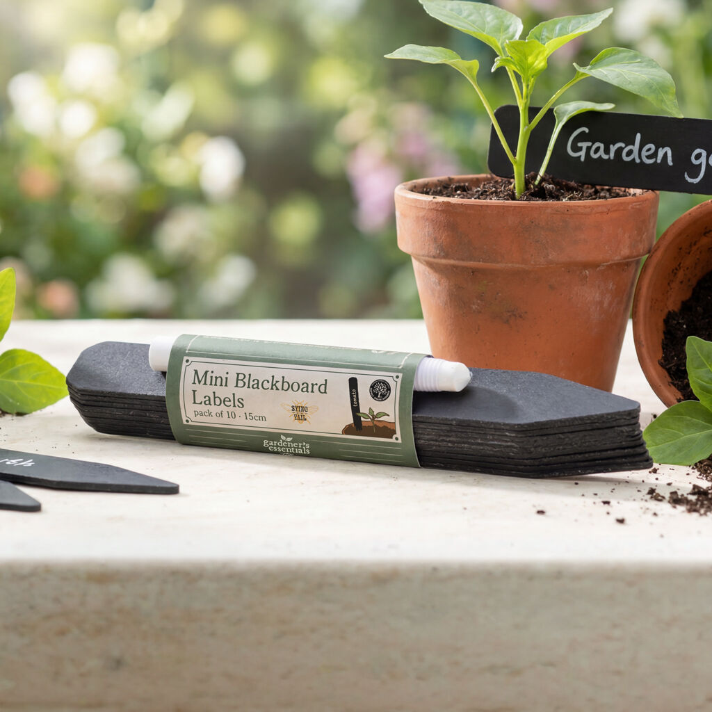 Gardener's Essentials - 10 X 15cm Blackboard Labels & Pencil