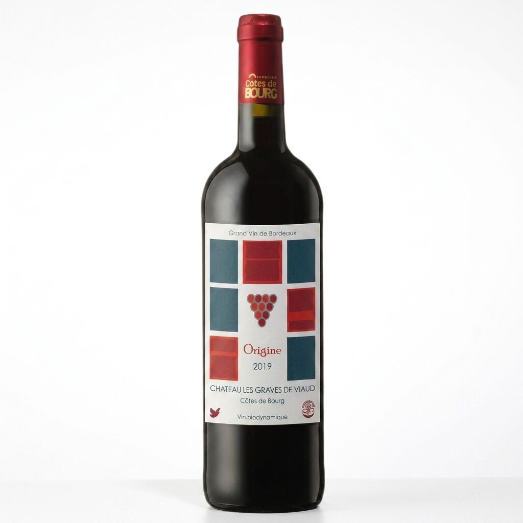 Château Les Graves de Viaud, Origen 2020.Burdeos - Côtes de Bourg, Vino Biodinámico Certificado Ecológico (Demeter) Copia