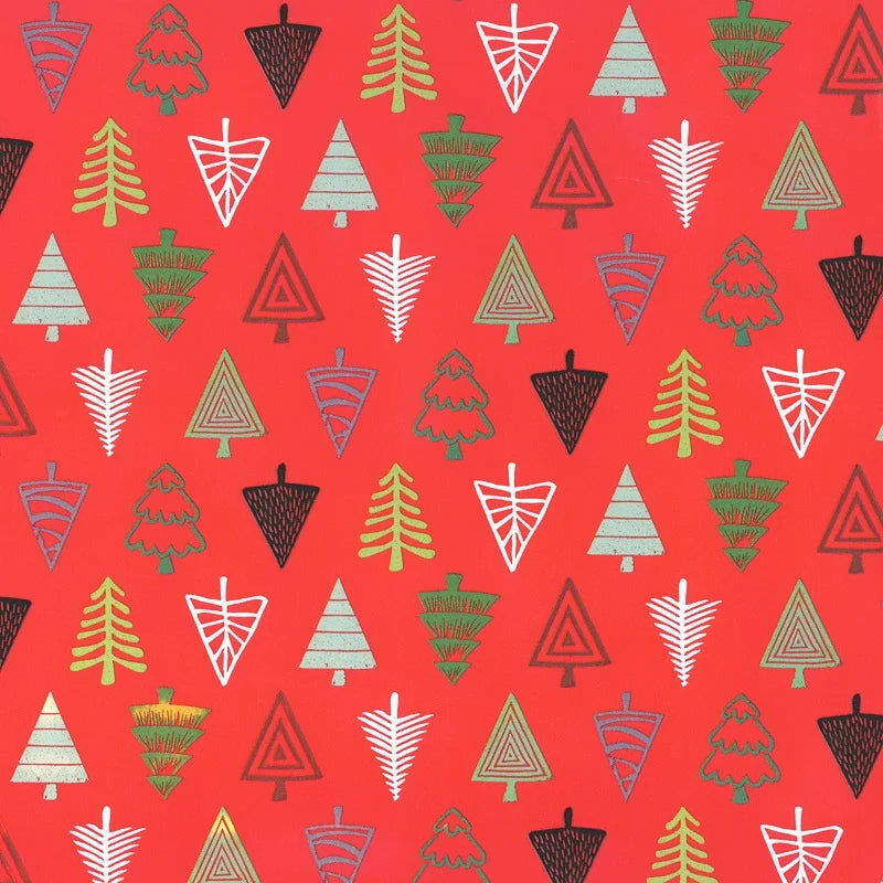 Christmas Gift Bag Christmas Trees Red or Green