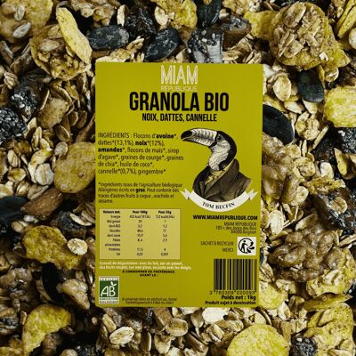 Granola Amandes, Dattes & Cannelle        1 kg muesli crunchy