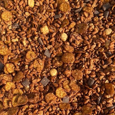 Granola Cacao, Noisettes & pépites de Chocolat.      1 kg muesli crunchy