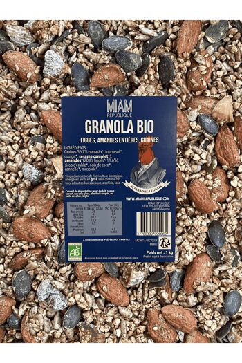 Granola Figues, Amandes & Graines 1 kg muesli crunchy 5