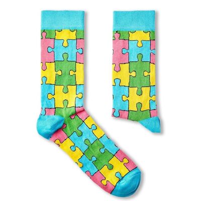 Unisex Puzzle-Socken