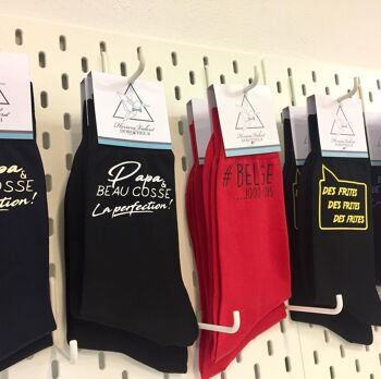 Chaussettes personnalisées - LE CHEF C'EST MOI 2