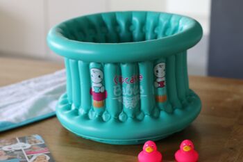 Turquoise pouch & bath + blue duck + inflator / Turquoise Bath & pouch + blue duck + inflator 3