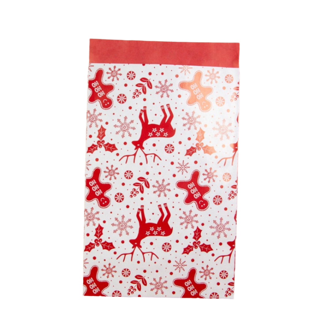 Christmas Reindeer Red Gift Bag
