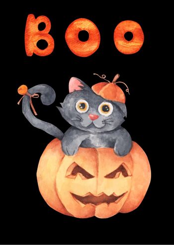 Boo chat | Carte A6